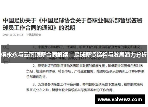 侯永永与云南顶薪合同解读：足球薪资结构与发展潜力分析